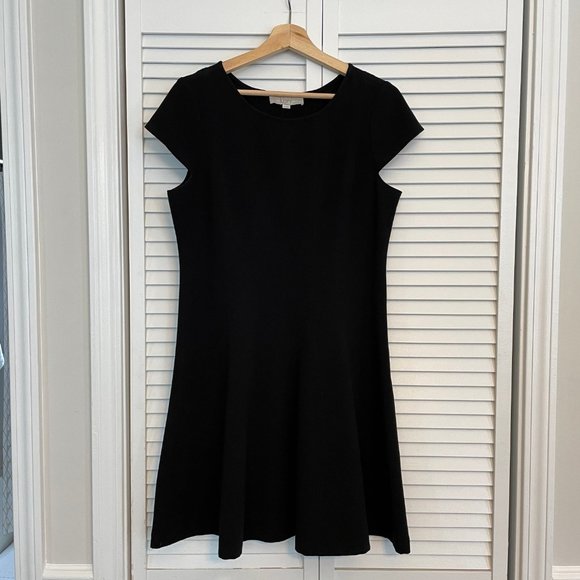 LOFT Dresses & Skirts - LOFT | Black Fit & Flare Dress | Size 10
